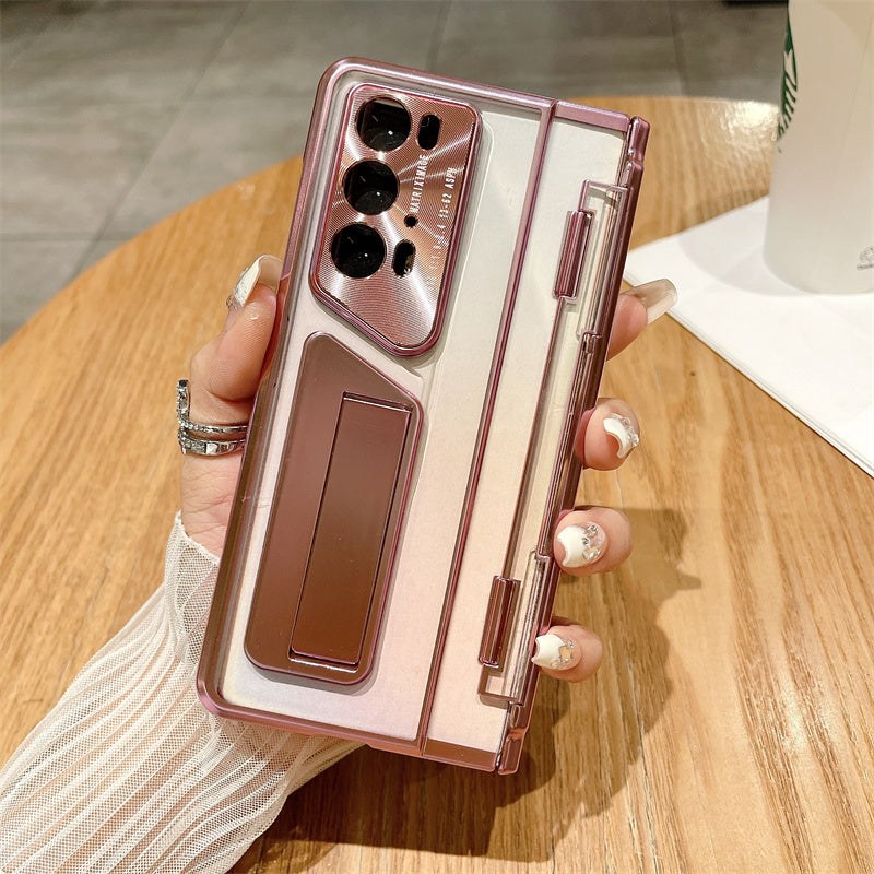 For Honor Magic V2 / V2 RSR Porsche Design Clear Case Kickstand Hard PC Phone Cover For Honor Magic V2 / V2 RSR Porsche Design Clear Case Kickstand Hard PC Phone Cover